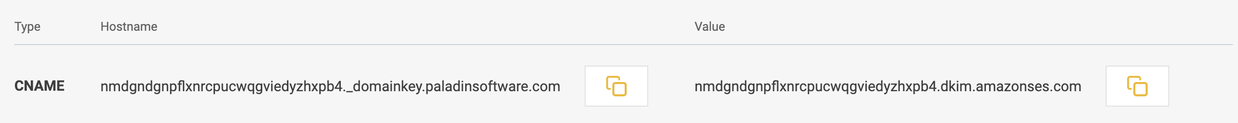 Copy CNAME Hostname and Value from Influence.png