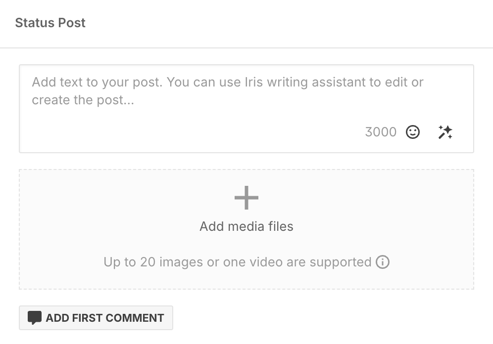 Add first comment button in post editor.png