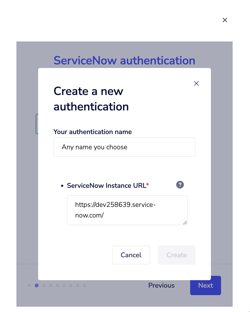 ServiceNow create new authentication.png