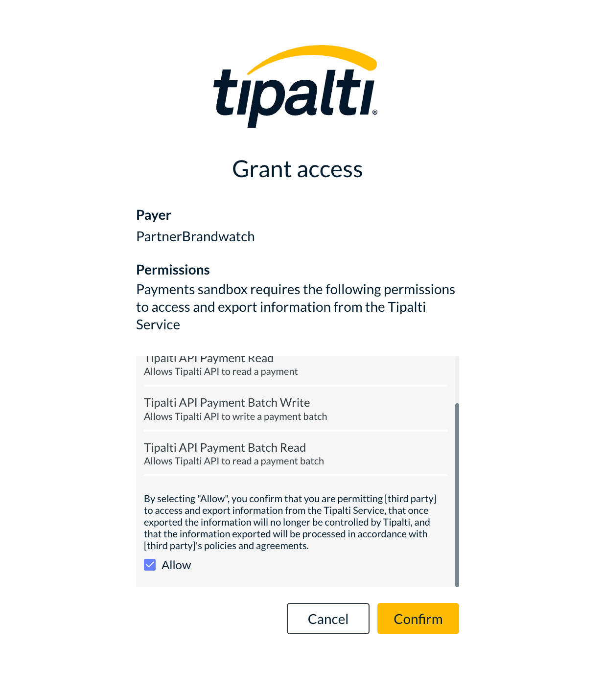 Tipalti grant access.png