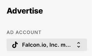 Advertise ad account dropdown.png