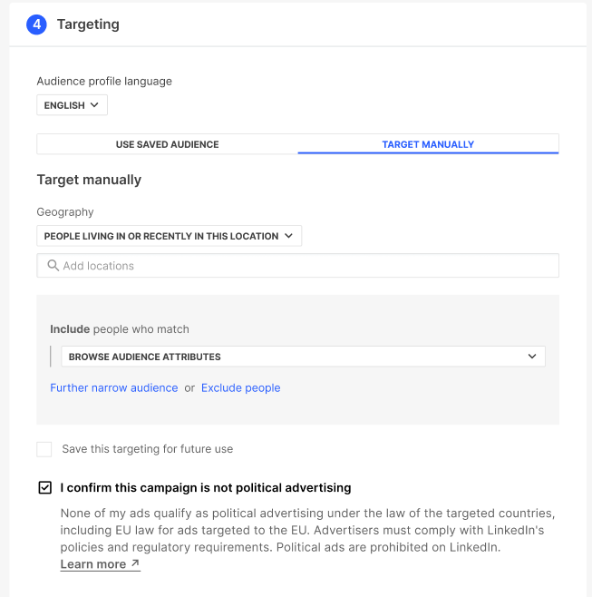 Targeting manually political ads checkbox.png